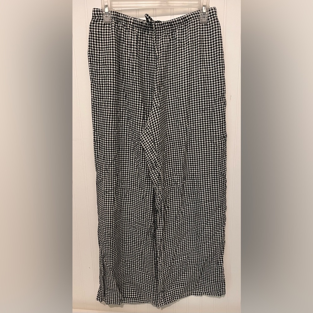a new day Black and White Checkered Wide Leg Pants